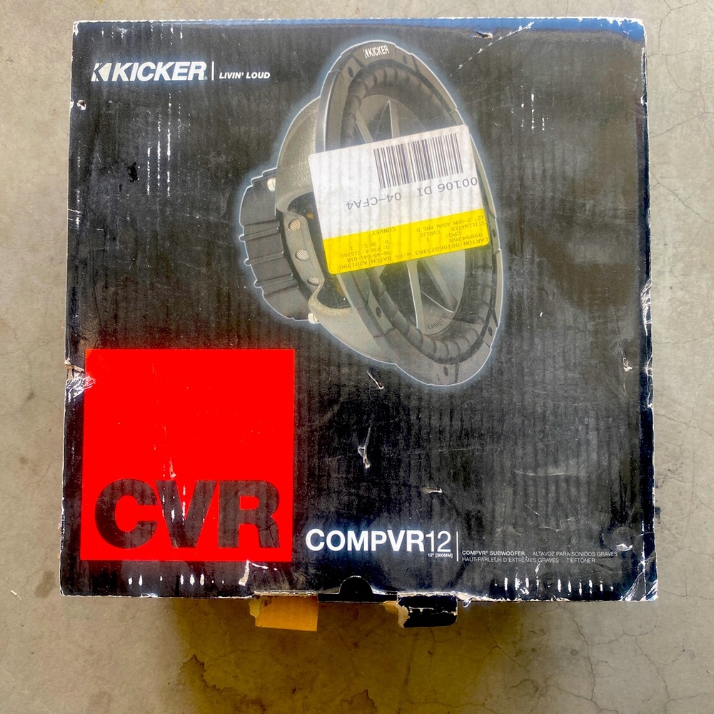 Kicker - CompVR 12" Dual-Voice-Coil 2-Ohm Subwoofer